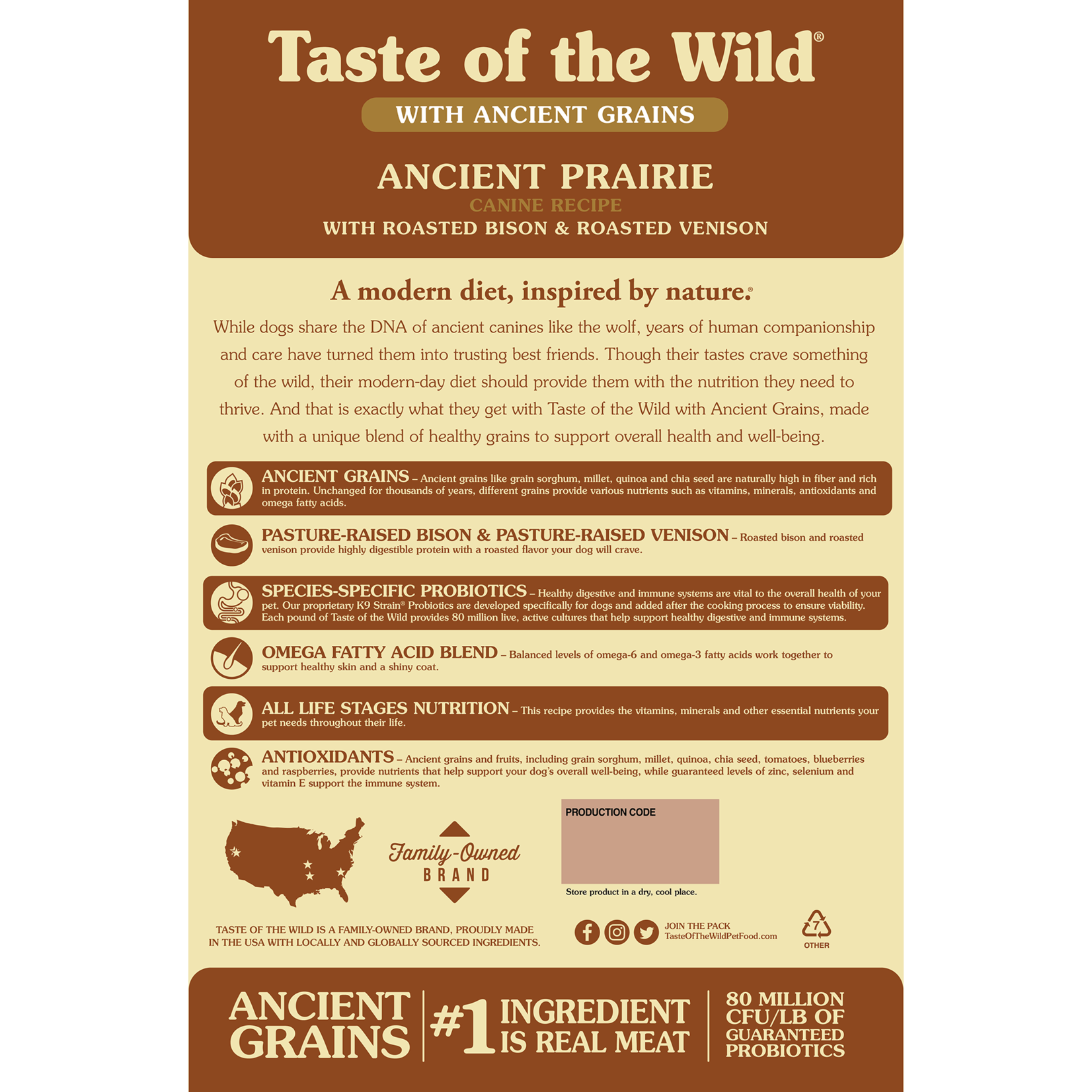 Taste of the Wild Taste of the Wild Ancient High Prairie 14lb