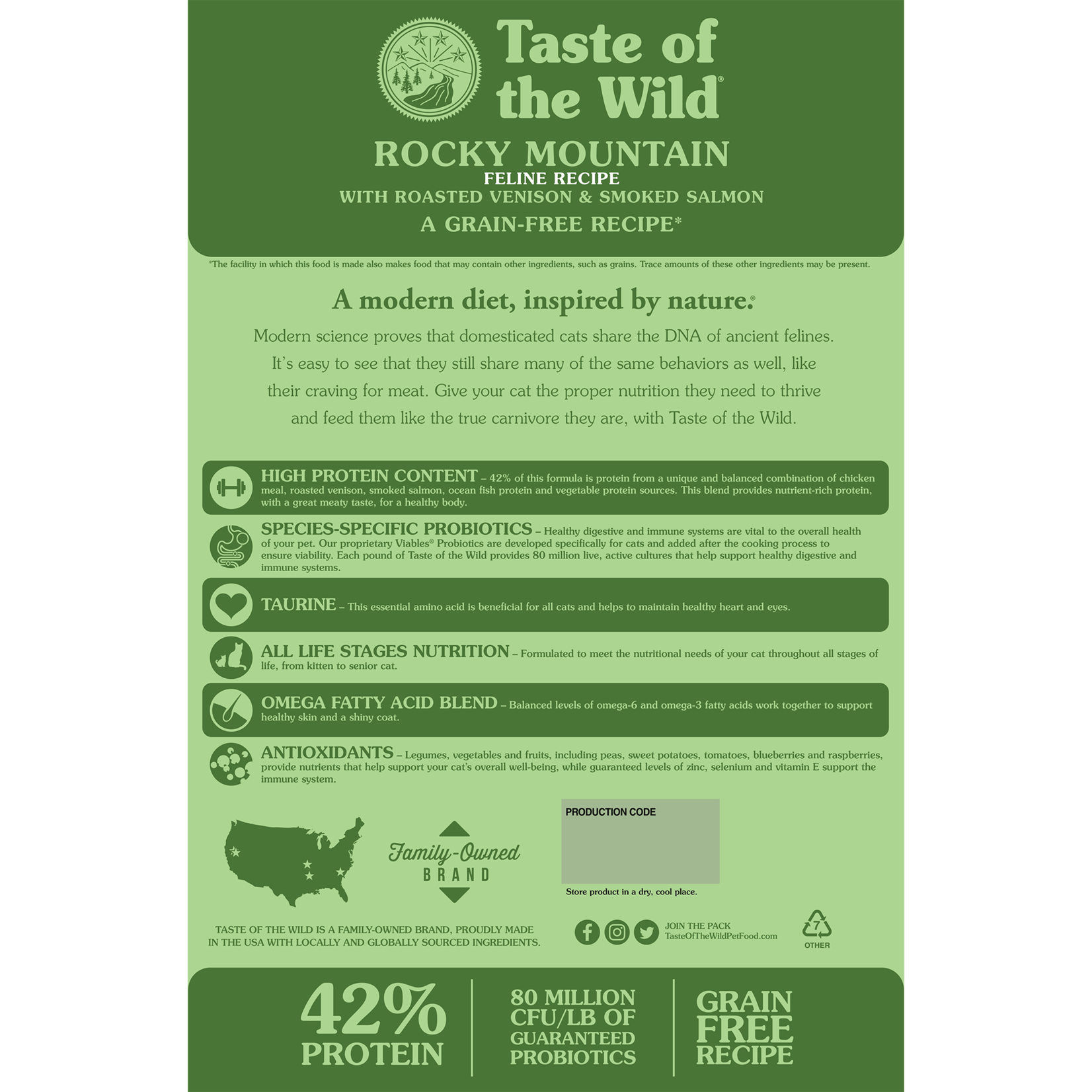 Taste of the Wild Taste of the Wild Feline Rocky Mountain 14lb