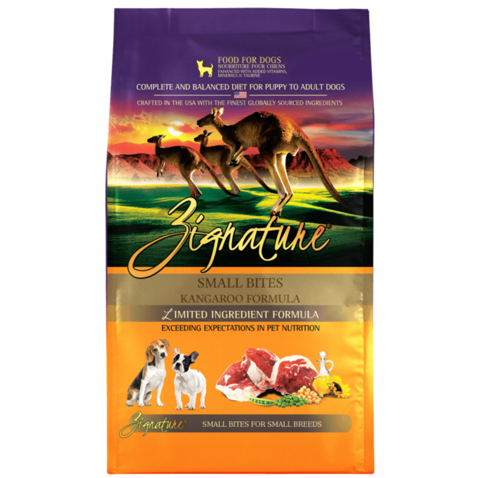 Zignature Zignature Kangaroo Small Bites 12.5lb