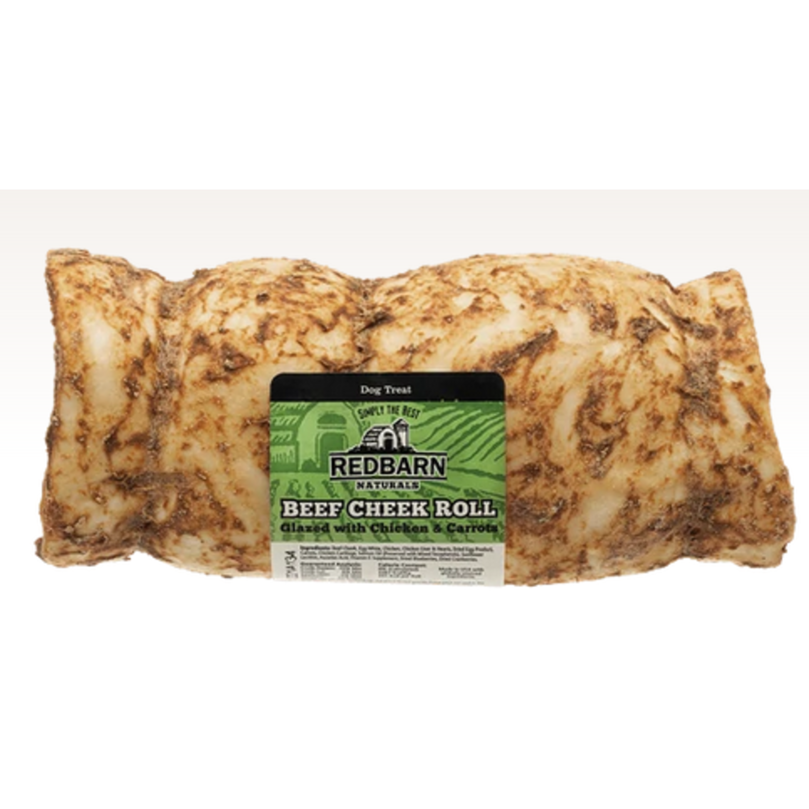 Redbarn Redbarn  Glazed Chicken/Carrot Beef Cheek Roll Small 25/case