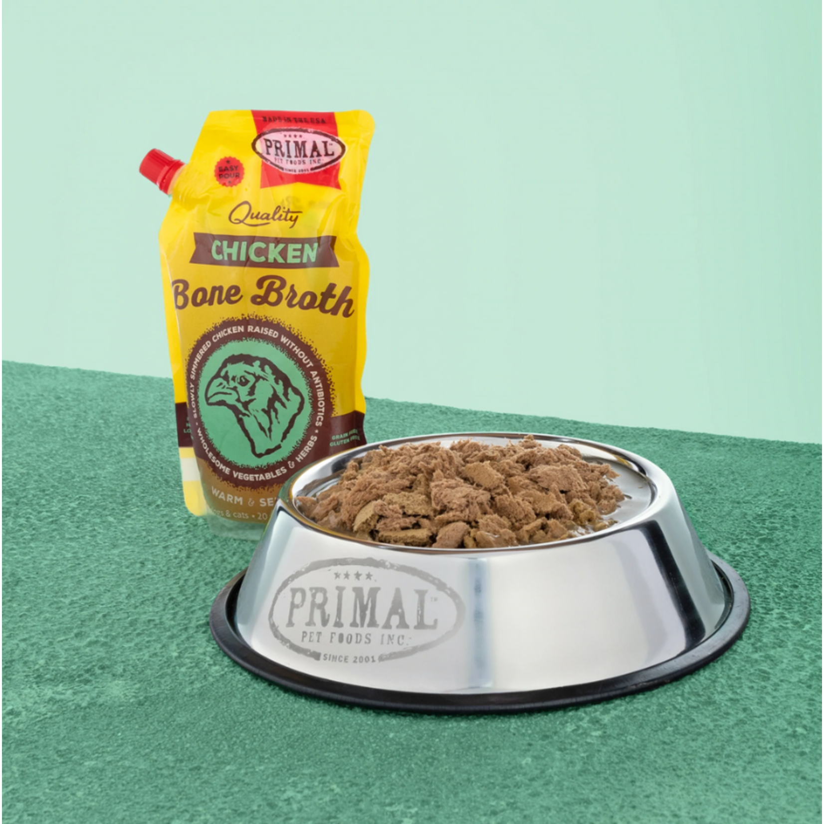 Primal Primal Frozen Bone Broth Chicken 4/cs