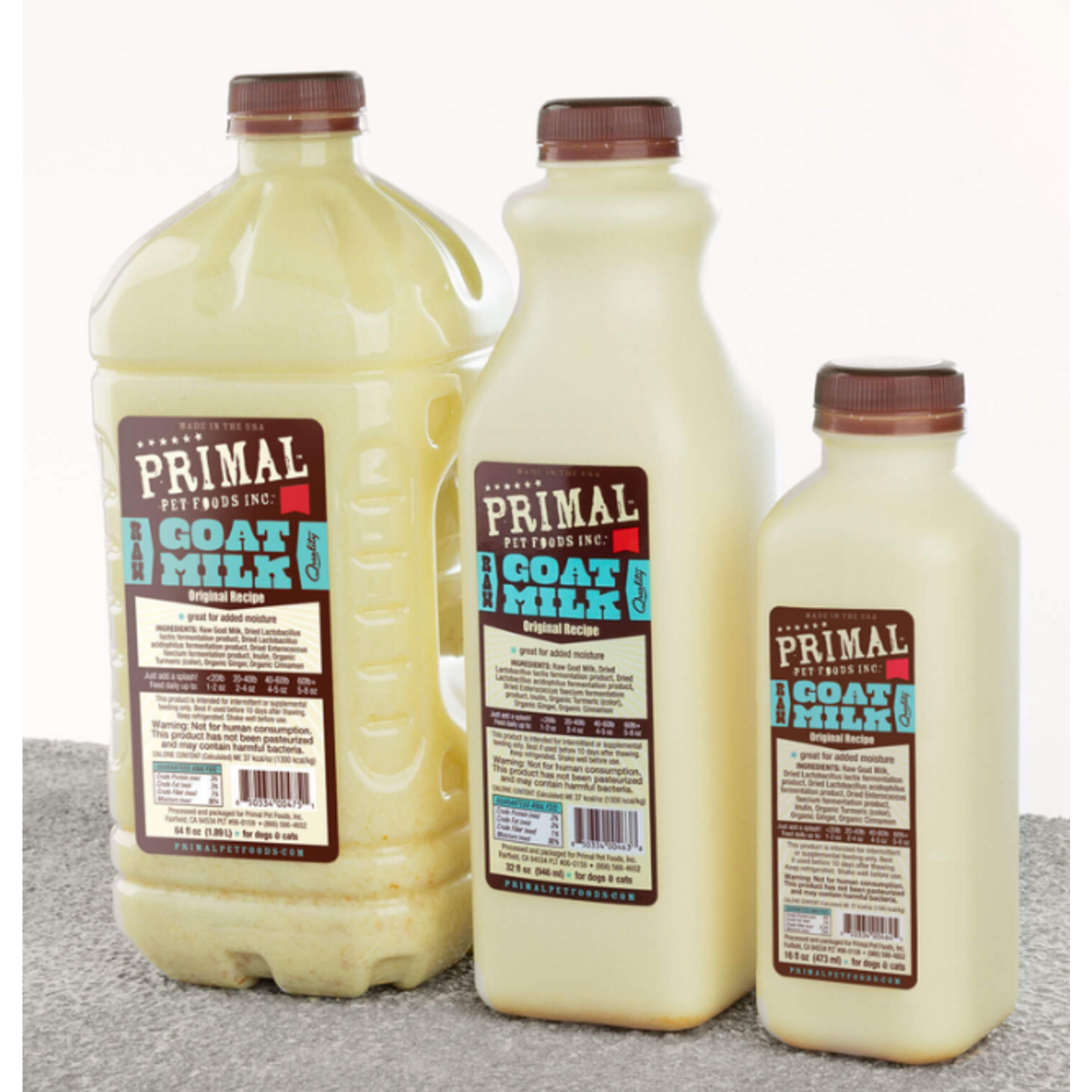 Primal Primal Raw Goat Milk 1/2 Gallon