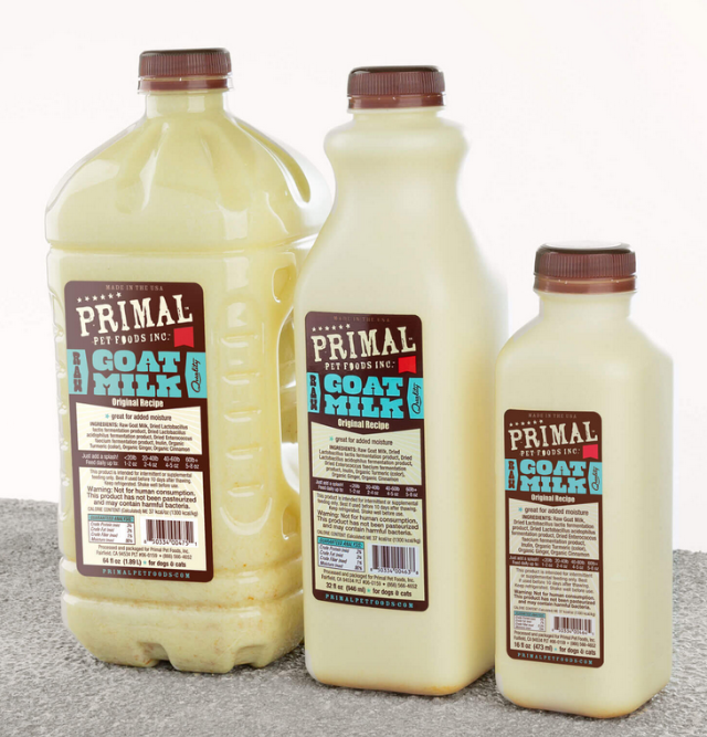 1 2 Gallon Primal Raw Goats Milk Long Dog Fat Cat