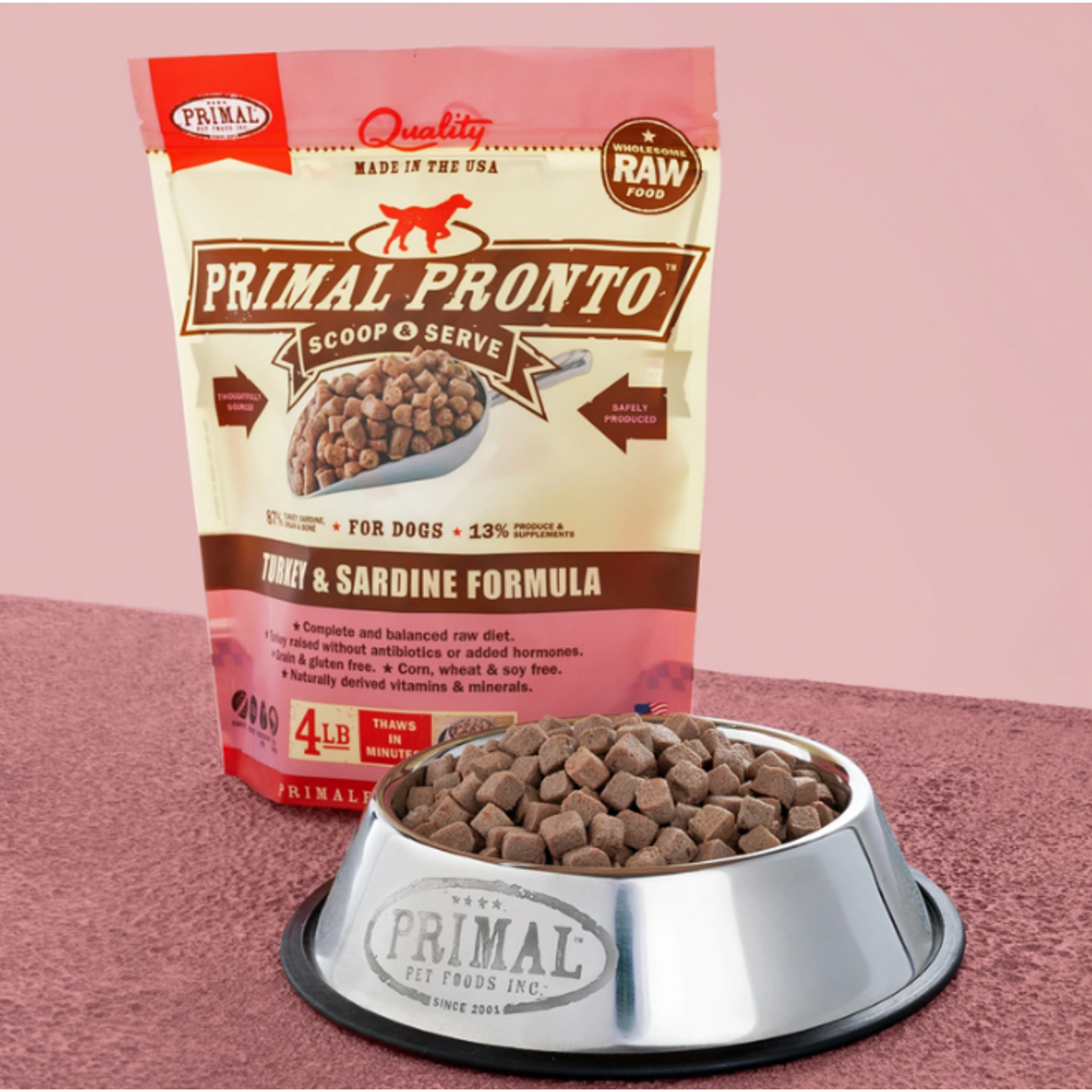 Primal Primal Pronto Turkey & Sardine 4lb DISC