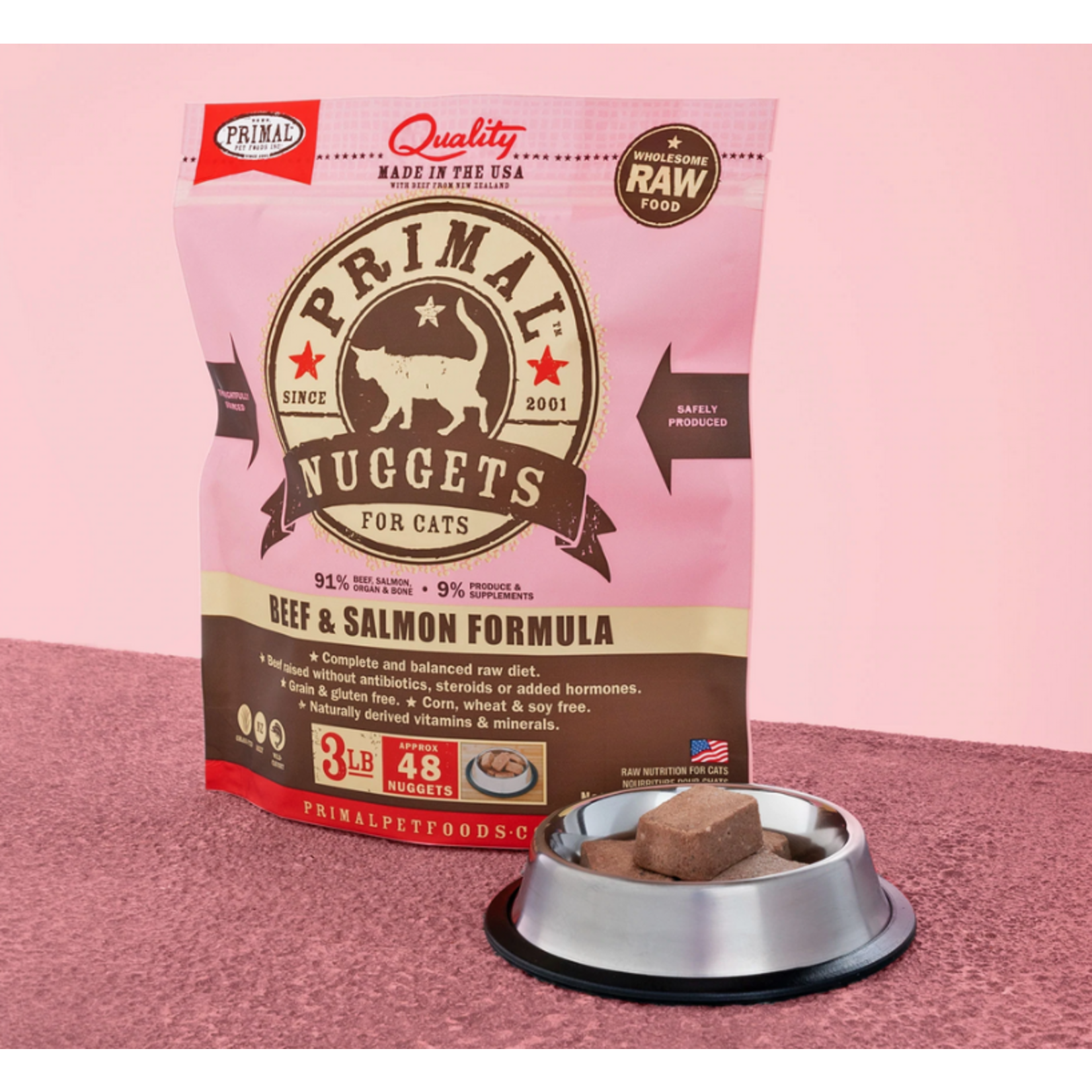 Primal Primal Cat Beef and Salmon 3lb