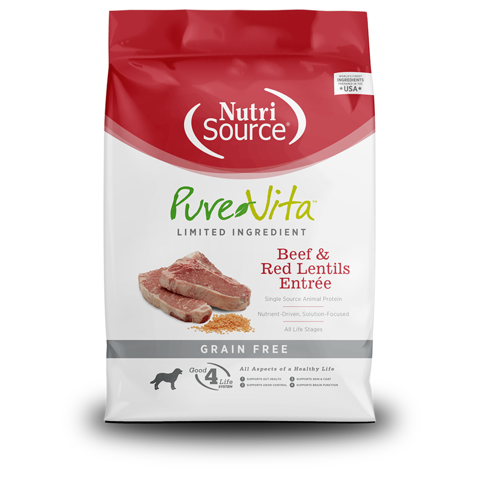 Pure Vita Pure Vita Grain Free Beef & Lentil 5lb