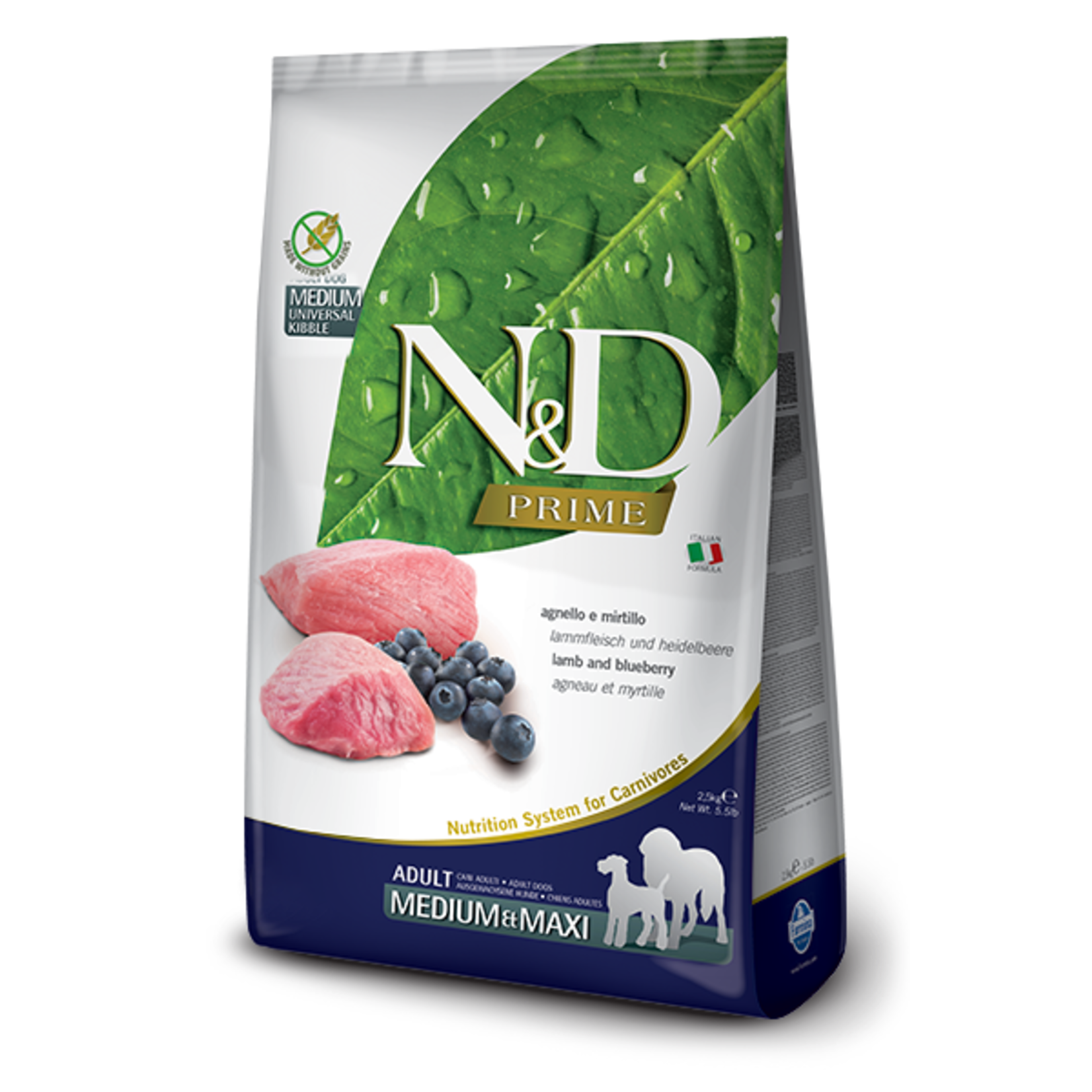 Farmina Farmina N&D Dog Prime Lamb & Blueberry Medium & Maxi 26.4lb
