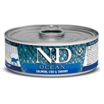 Farmina Farmina N&D Cat Ocean Salmon Cod & Shrimp Can 2.8oz 24ct