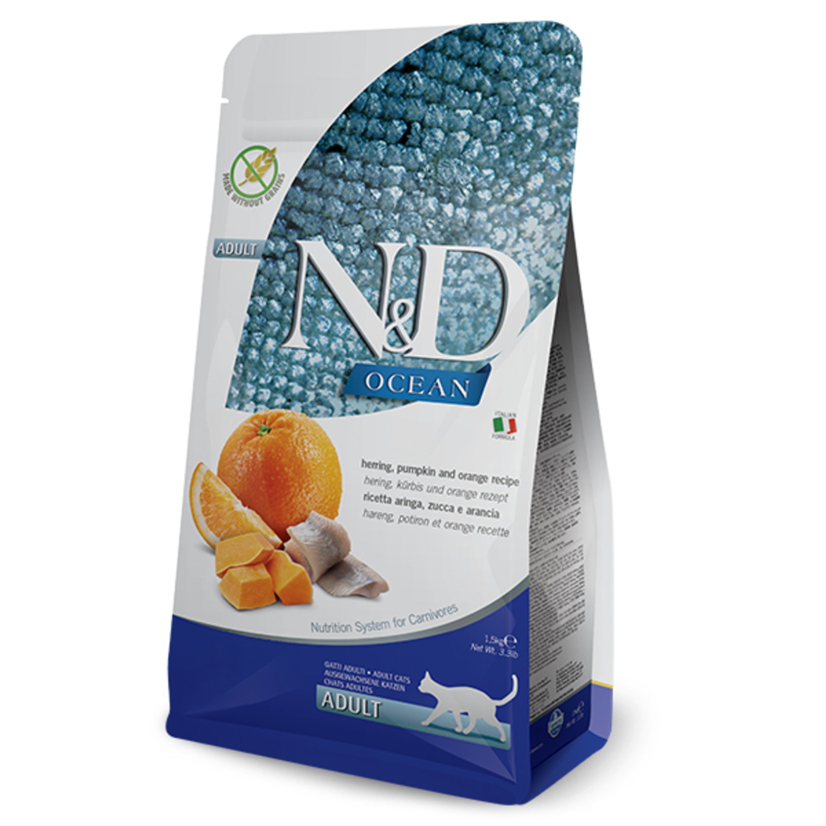 Farmina Farmina N&D Cat Ocean Herring Pumpkin & Orange 3.3lb