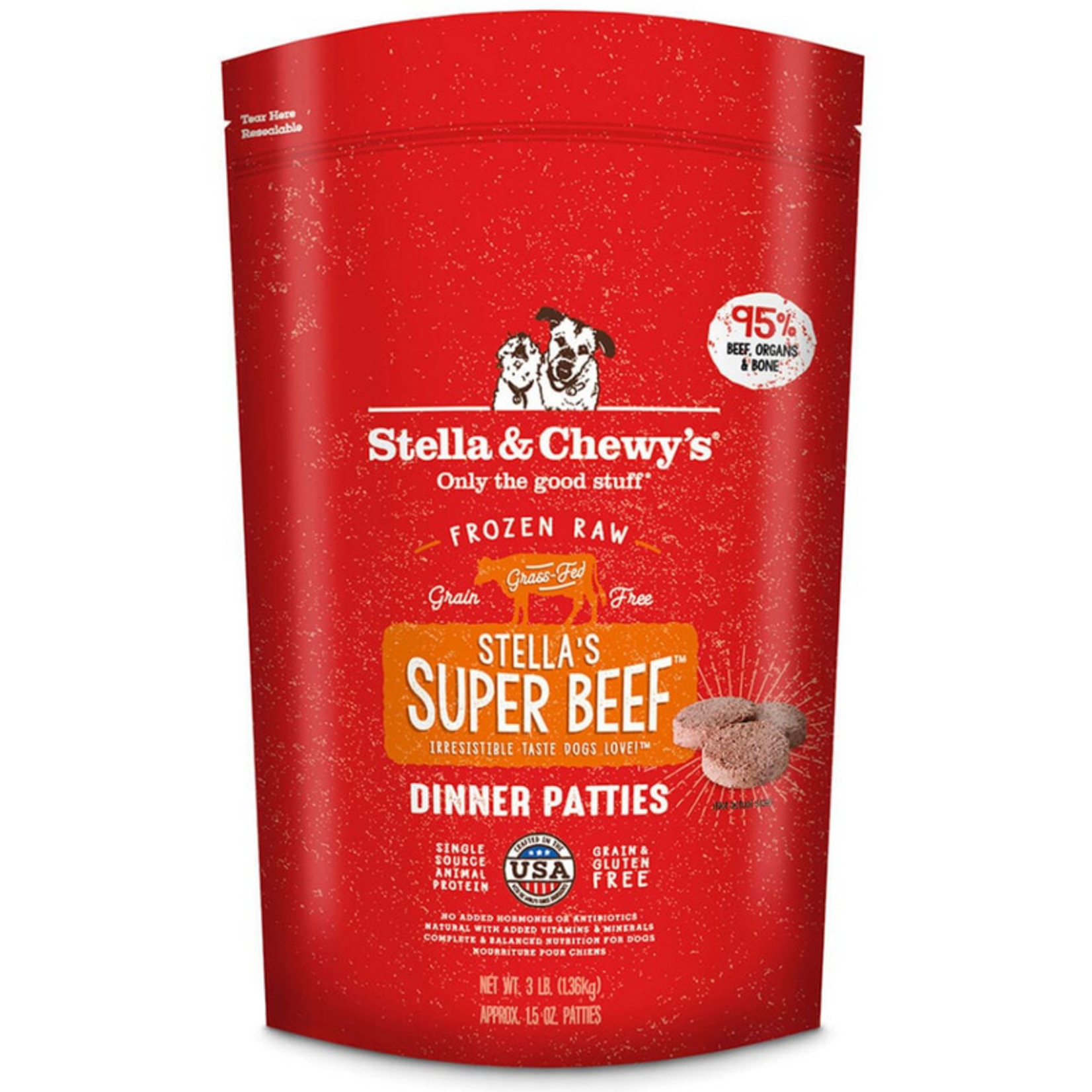 Stella and Chewy's Stella & Chewy's Frozen Raw Dinner Patties Super Beef 6lb