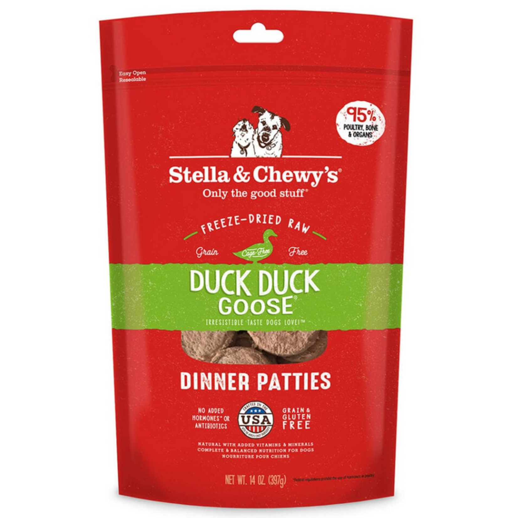 Stella and Chewy's Stella & Chewy's Freeze Dried Dinner Patties Duck Duck Goose 25oz