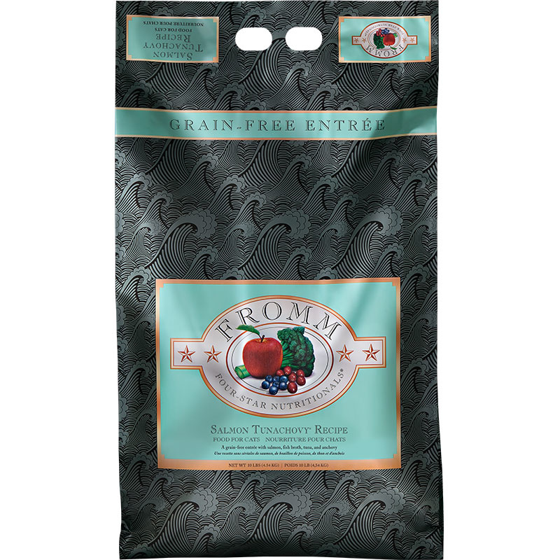 Fromm Four Star Grain Free Salmon Tunachovy Cat 10lb Long Dog Fat Cat