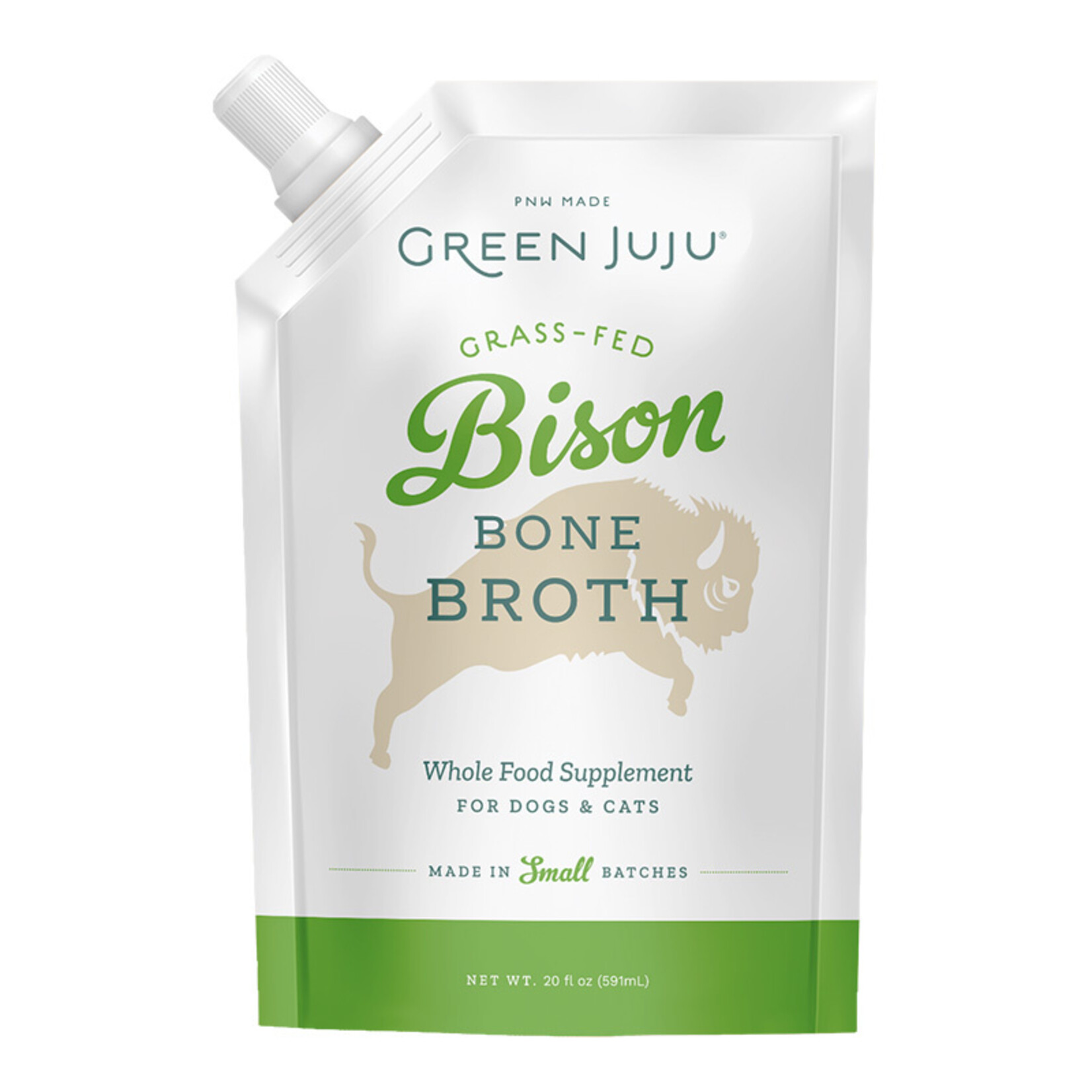 Green Juju Green Juju Bone Broth Bison 20oz 4/cs