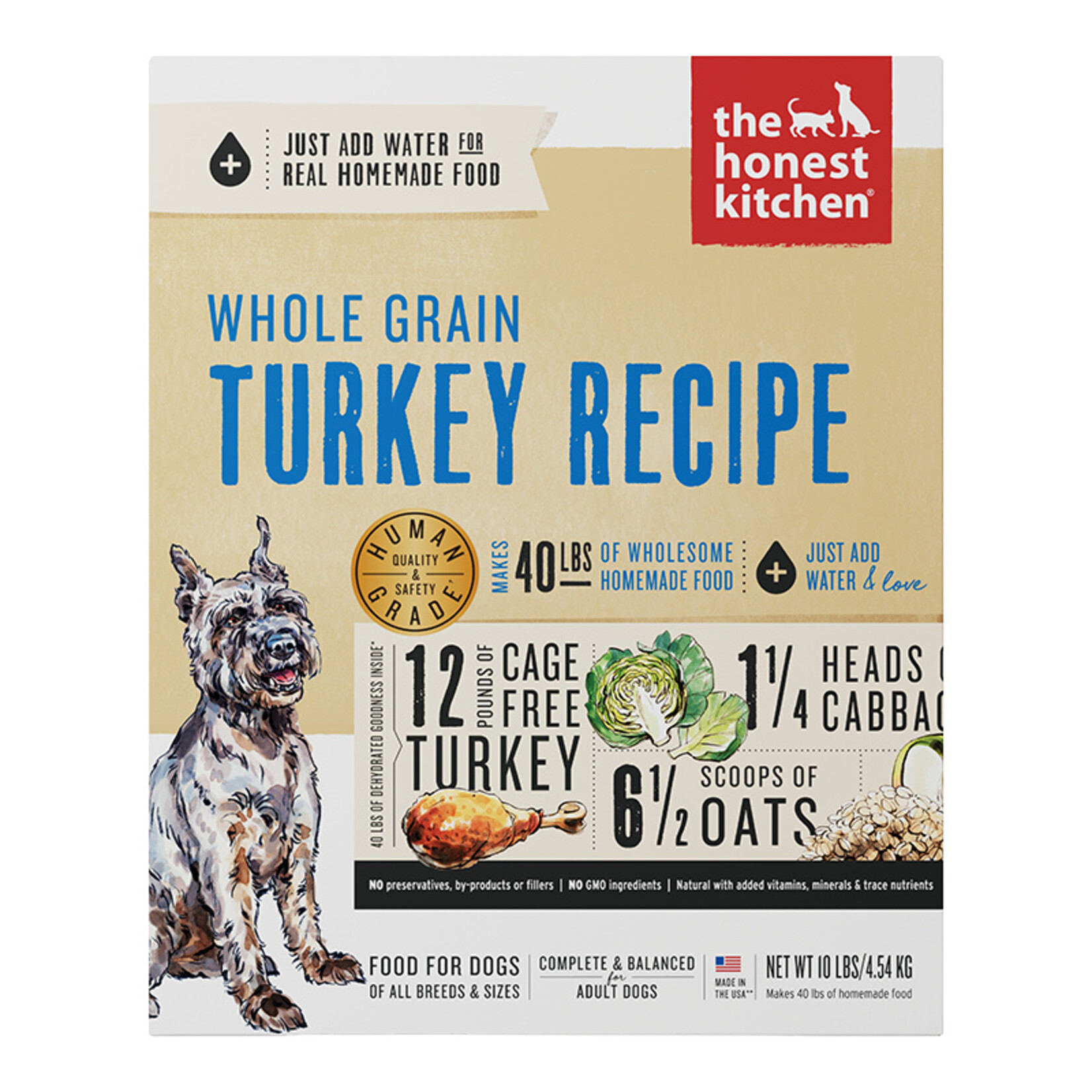 Honest Kitchen Honest Kitchen Whole Grain Turkey (Keen) 10lb