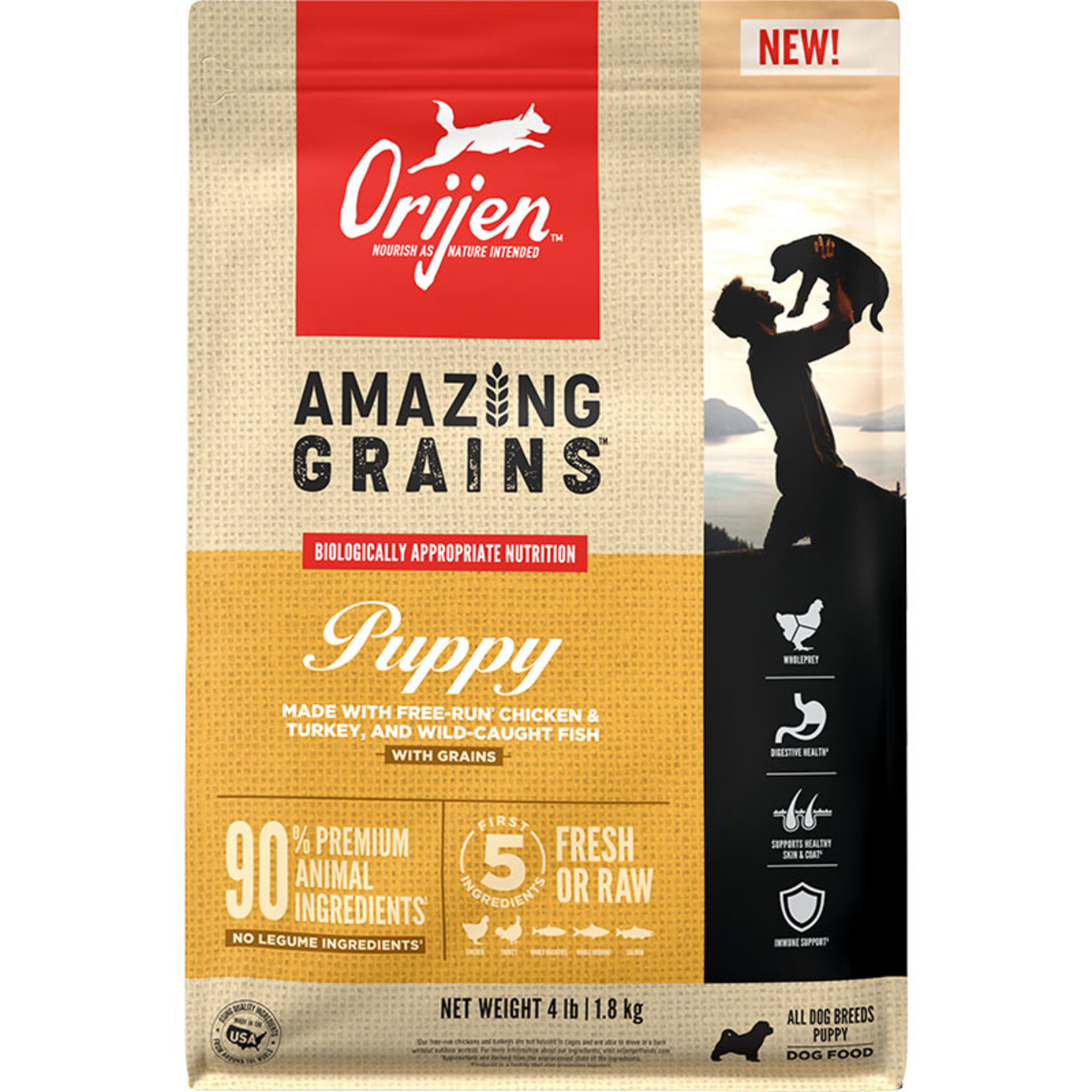 Orijen Orijen Amazing Grains Puppy 4lb