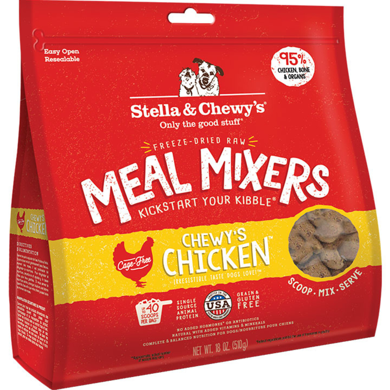 Stella and Chewy's Stella & Chewys Freeze Dried Chewys Chicken Meal Mixer 18oz
