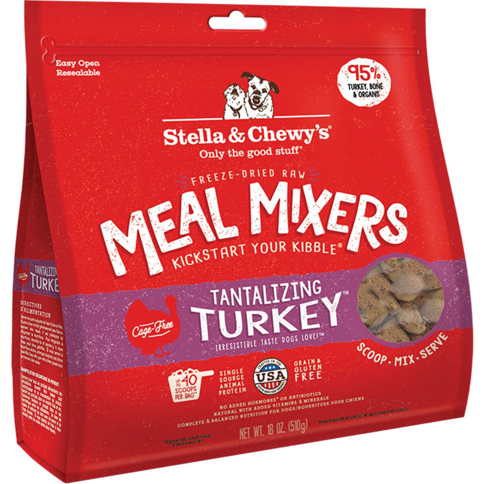 Stella and Chewy's Stella & Chewys Freeze Dried Tantalizing Turkey Meal Mixer 18oz