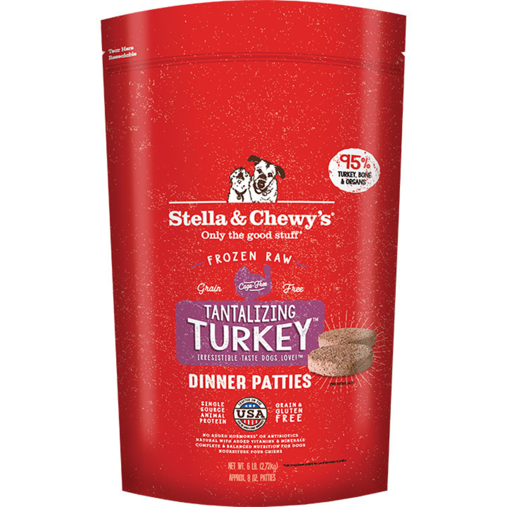 Stella and Chewy's Stella & Chewy's Frozen Raw Dinner Patties Tantalizing Turkey 6lb