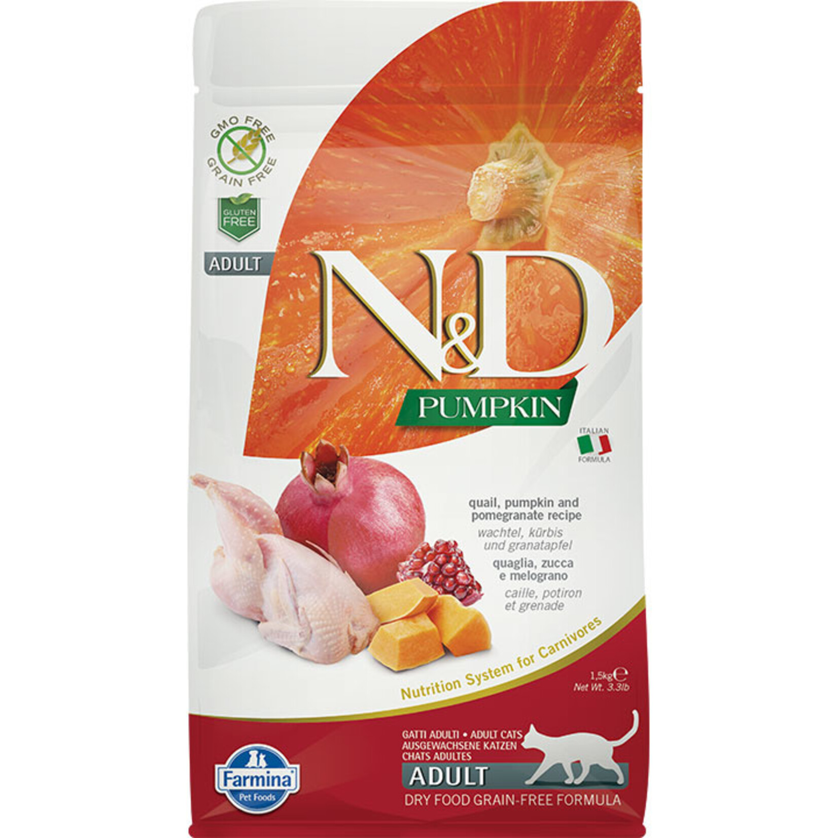 Farmina Farmina N&D Cat Quail  Pumpkin & Pomegranate 3.3lb