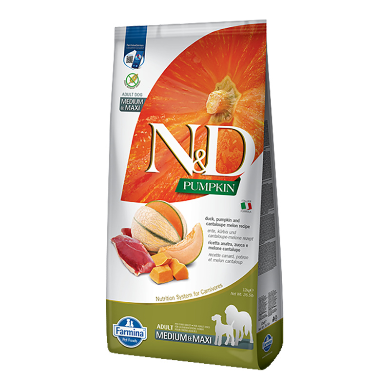 Farmina Farmina N&D Pumpkin Duck & Cantaloupe Medium/Maxi 26.4lb Long
