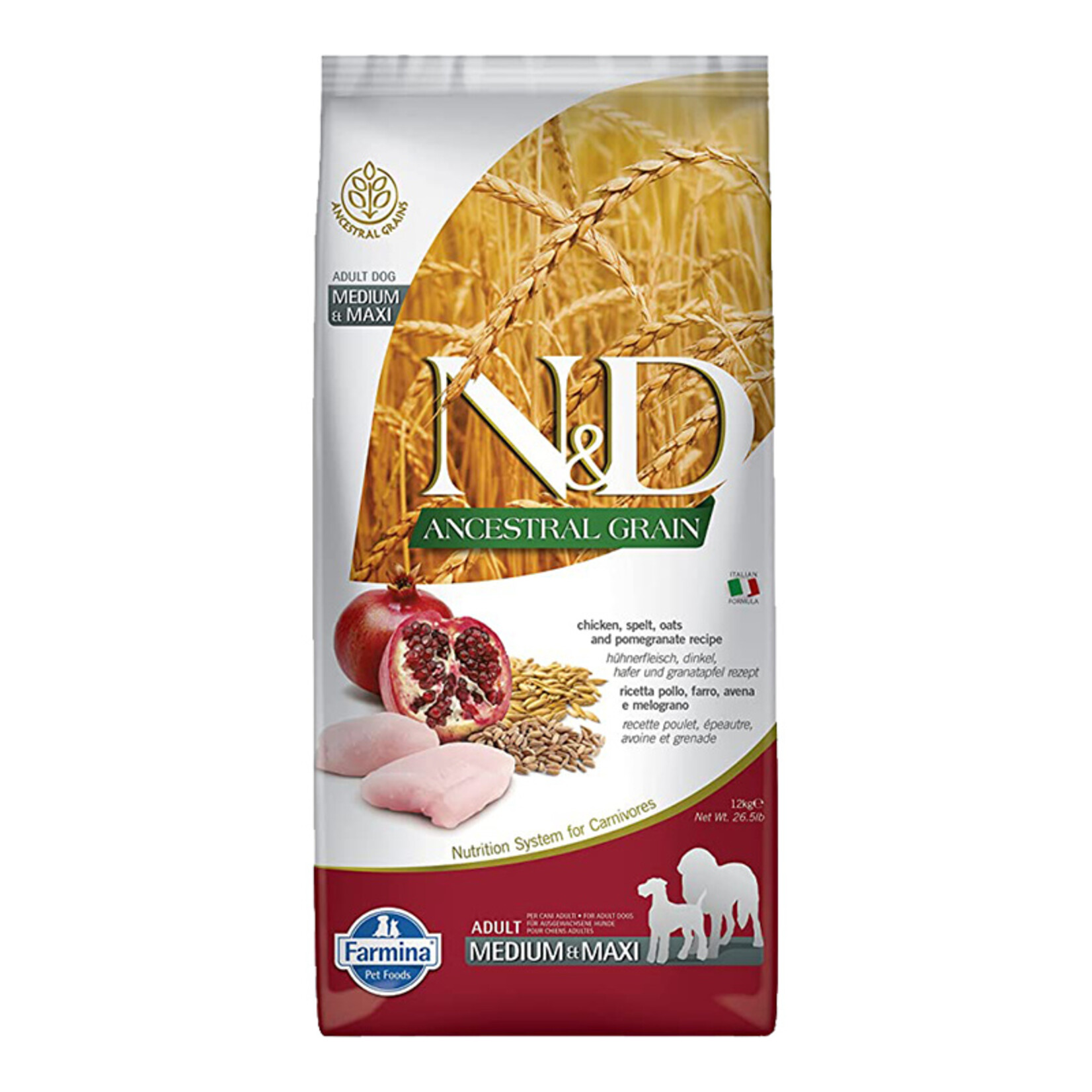 Farmina Farmina N&D Dog Ancestral Grain Chicken and Pomegranate 26.4lb