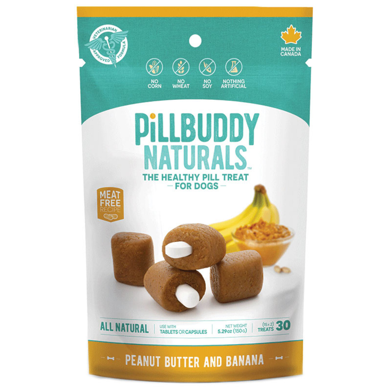 150g Presidio Pill Buddy Naturals Peanut Butter and Banana