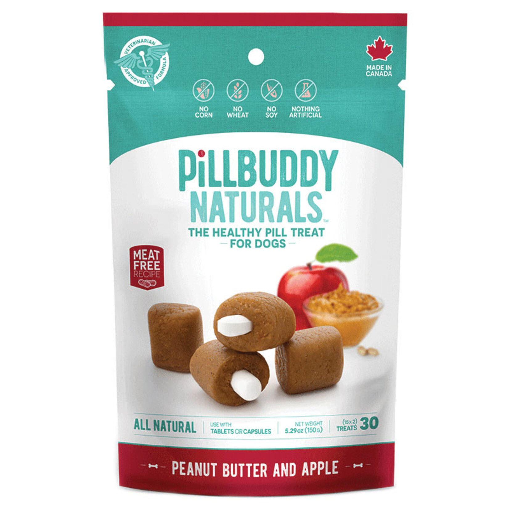 150g Presidio Pill Buddy Naturals Peanut Butter and Apple