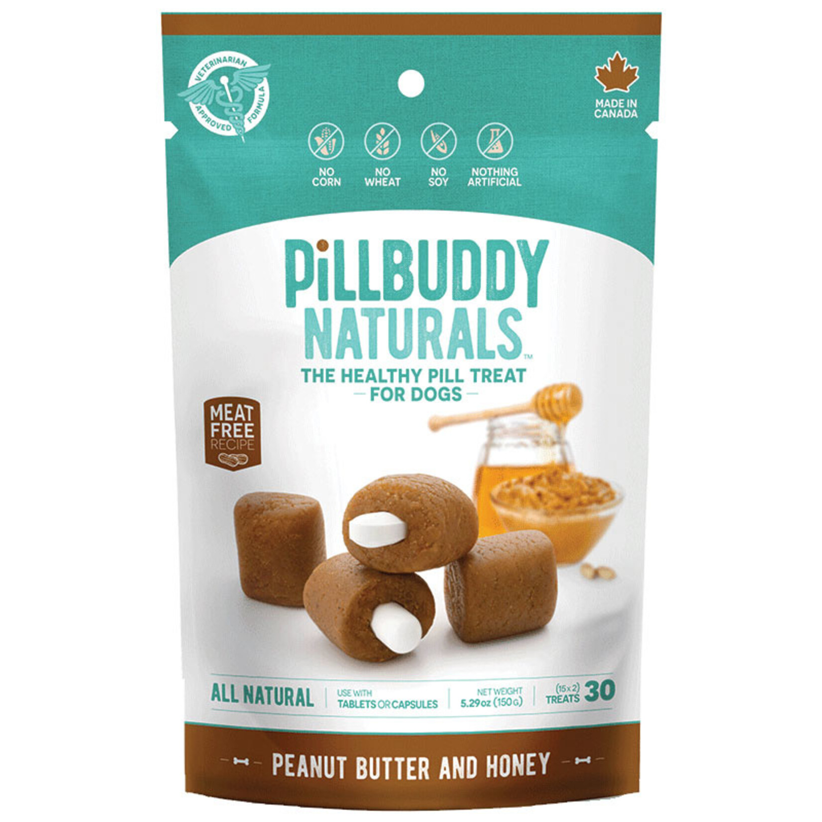 Presidio Pill Buddy Naturals Peanut Butter and Honey Recipe 150g