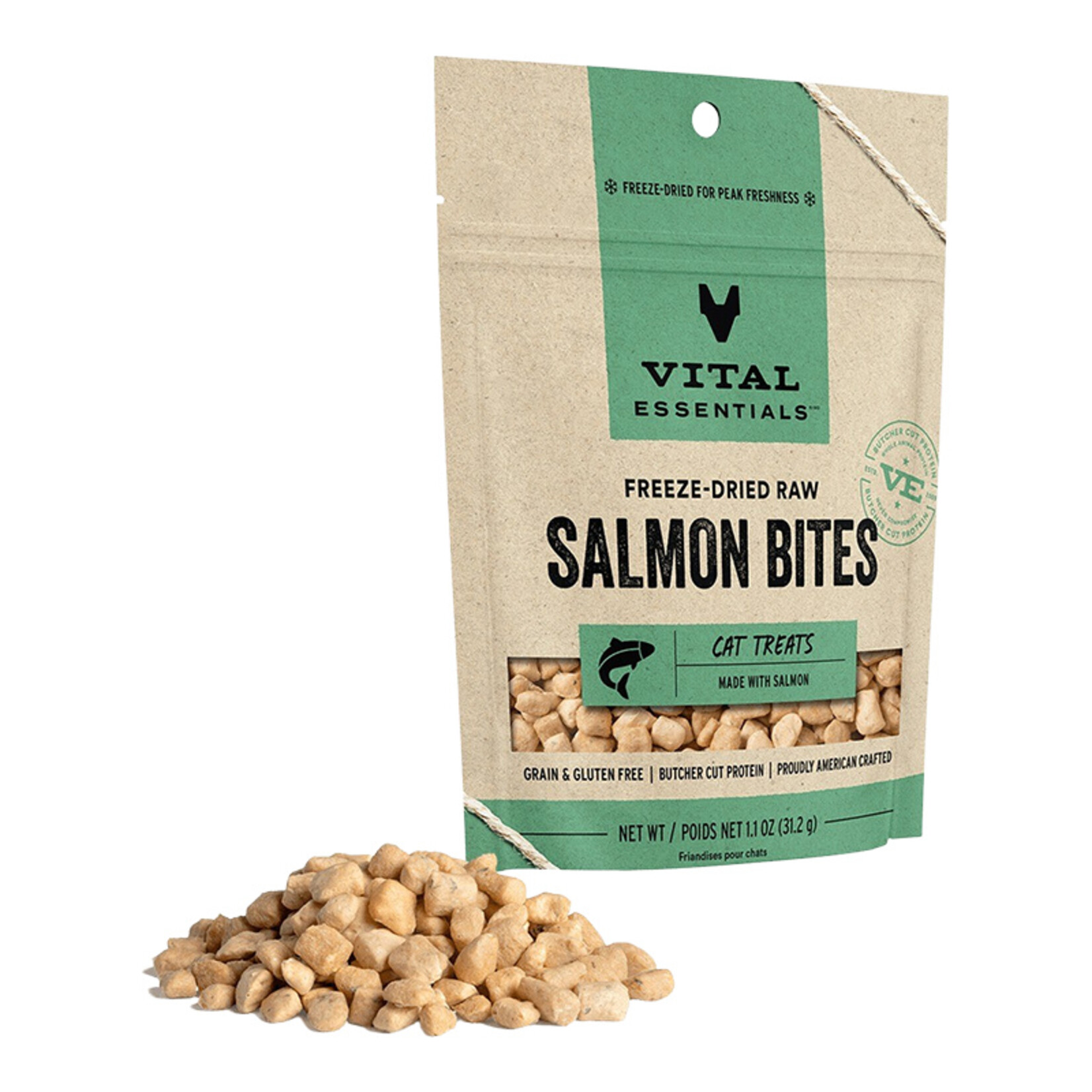 Vital Essentials Vital Essentials Cat Freeze Dried Treat Salmon 1.1oz