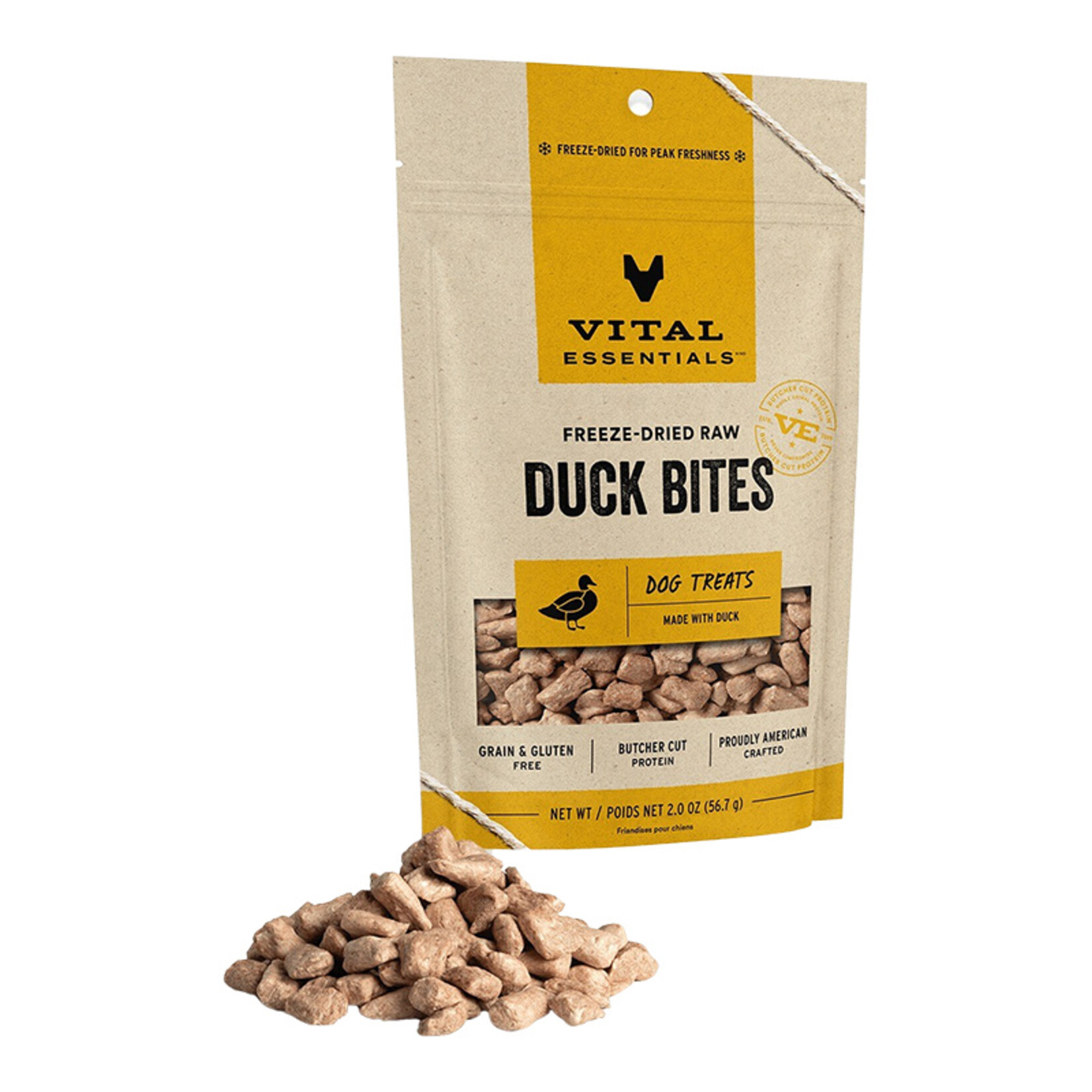 Vital Essentials Vital Essentials Freeze Dried Treat Duck Nibs 2oz