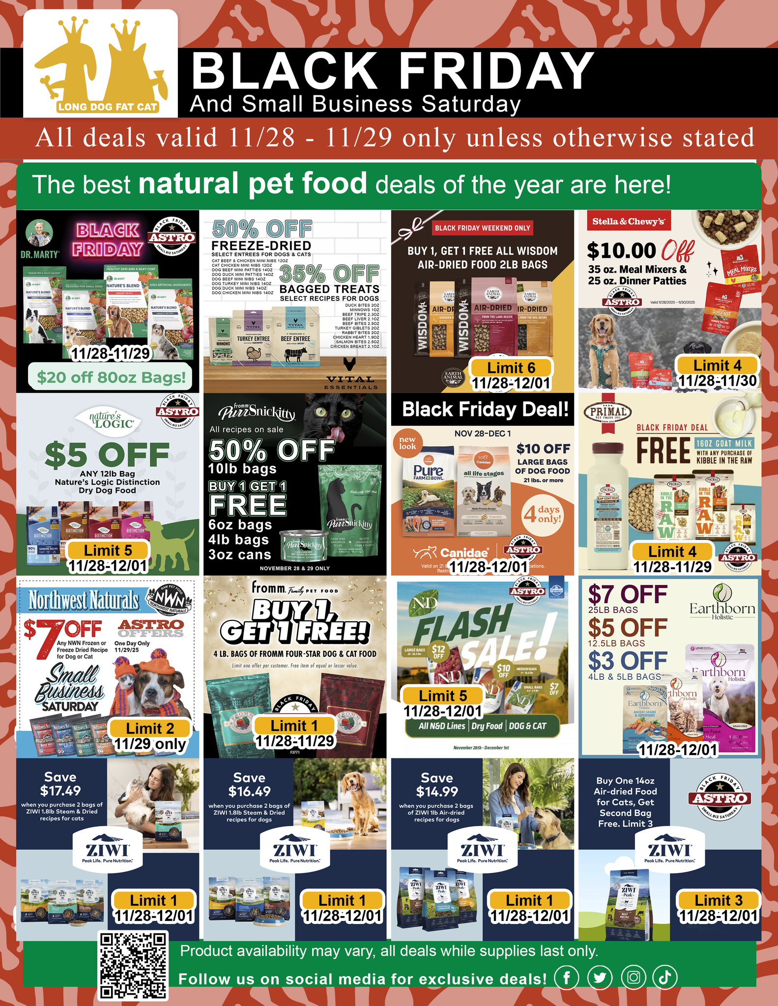 black friday small business saturday sales on natural pet food in omaha 2025