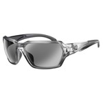 Ryder Eyewear Ryders Eyewear - Face Poly Xtal Silver-Black/Grey Lens Silver FM