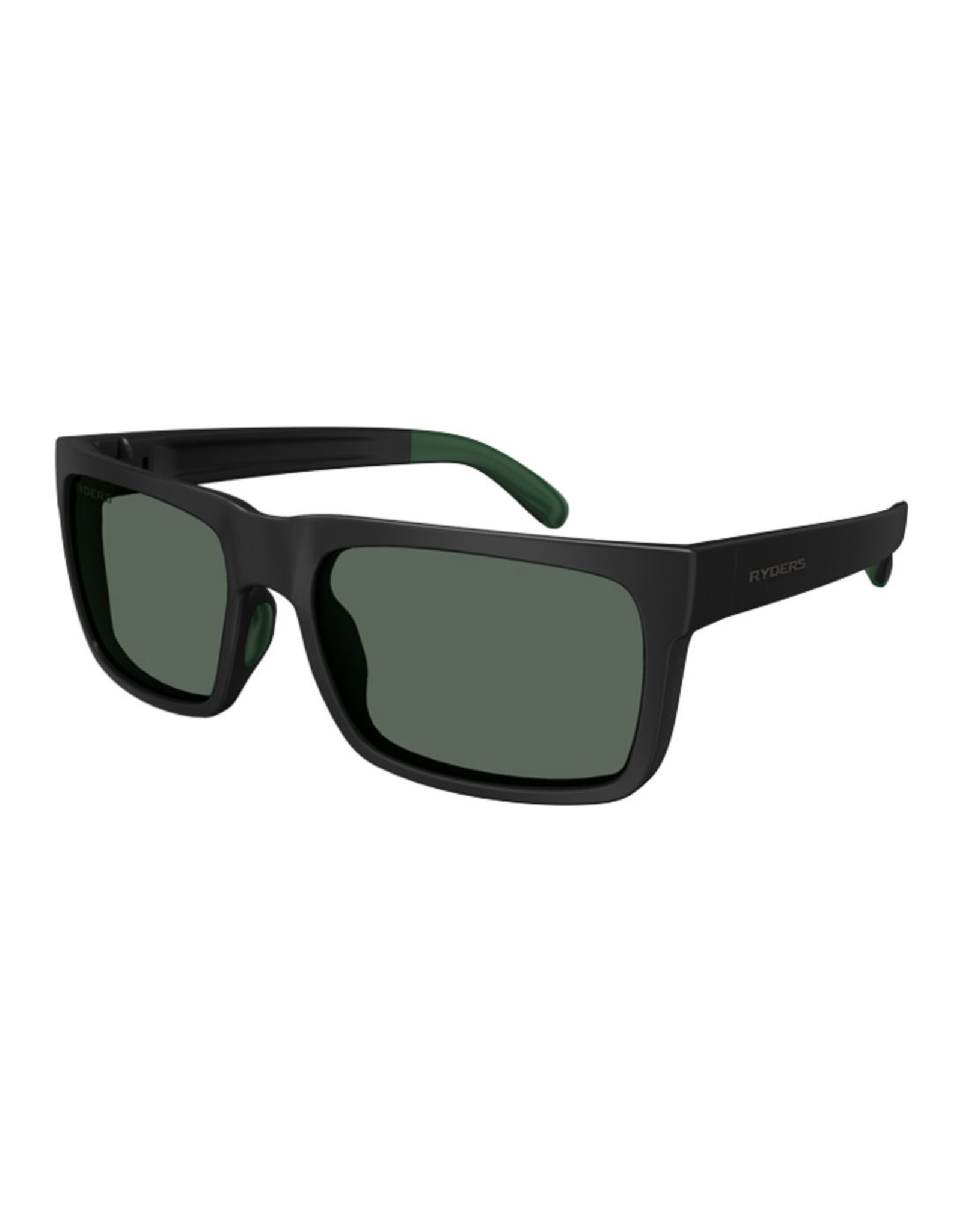 Ryder Eyewear Ryders Eyewear - Pemby CB Matte Black-Green/Green Lens AR
