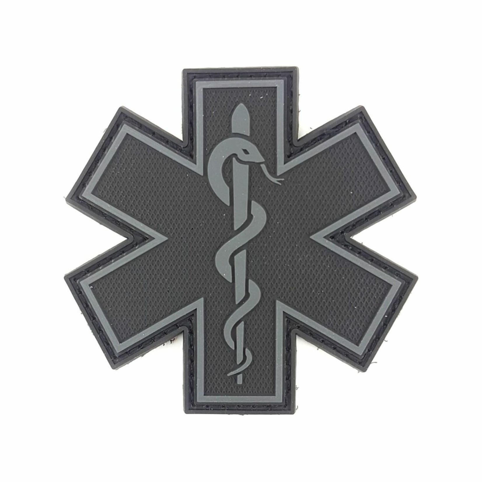 TACTICAL INNOVATIONS TIC Patch - MEDICAL RESPONDER STAR OF LIFE SINGLE SNAKE - GREY