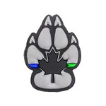 TACTICAL INNOVATIONS TIC Patch - K9 (L) THIN BLUE LINE/GREEN LINE GREY