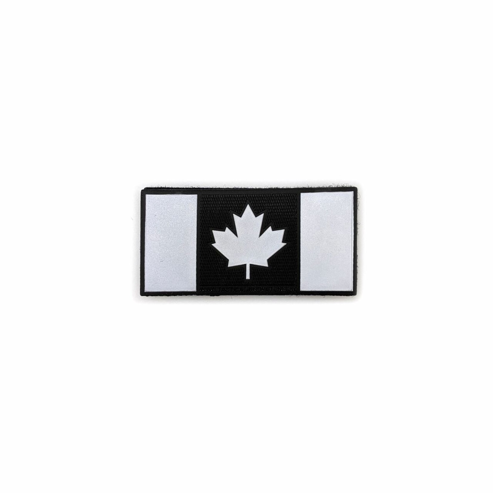 TIC Patch - Hi Vis Reflective Patch CANADA FLAG BLACK 1.5X3