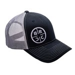BRCC - Circle Logo Trucker Hat - Black/Grey Mesh