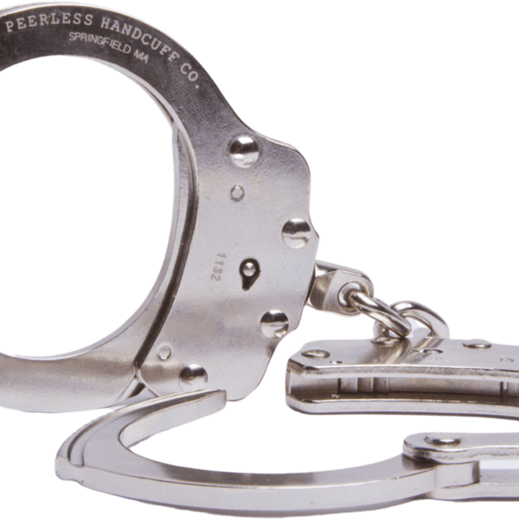 Peerless HandCuff Company 700C Model 700C Chain Link Handcuffs - Nickel Finish
