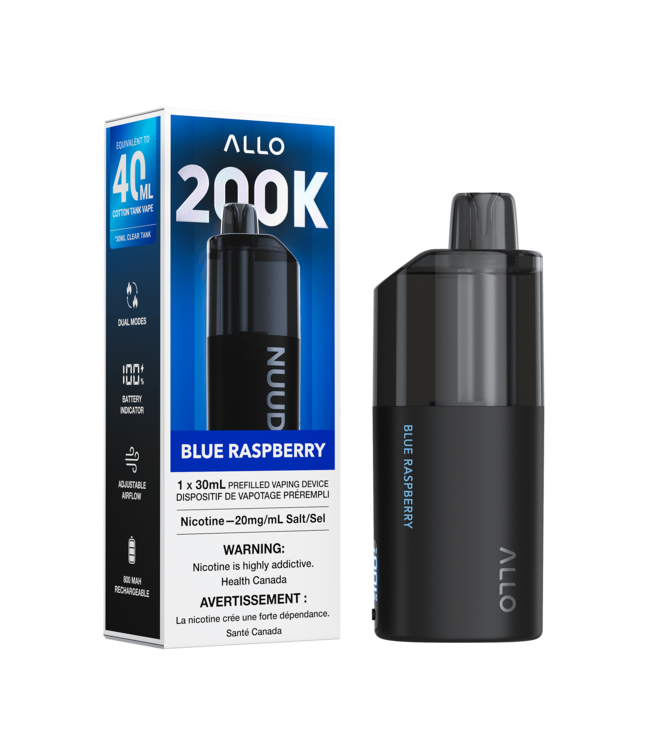ALLO NUUD 200K Clear Tank Vape [AB]