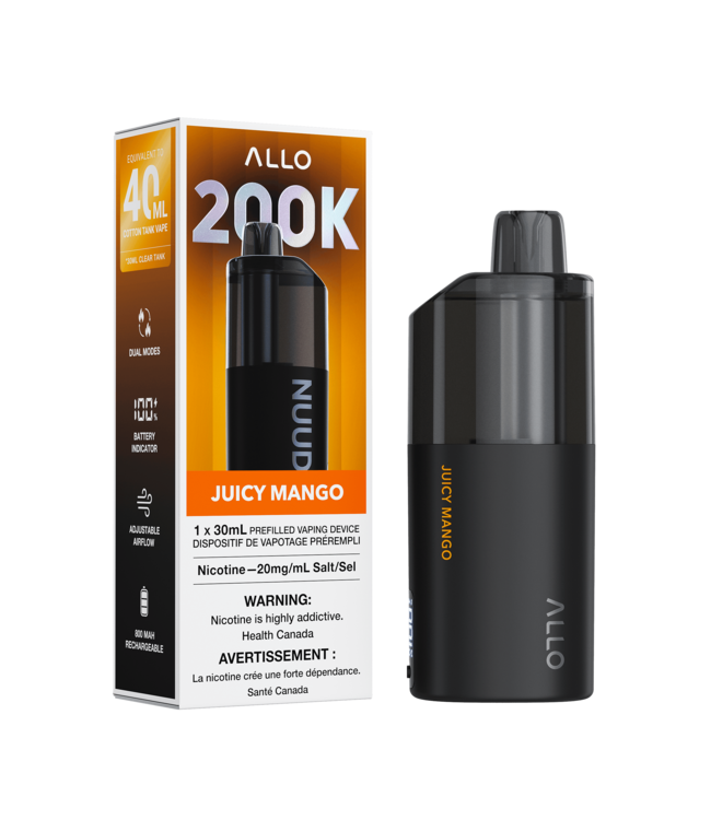 ALLO NUUD 200K Clear Tank Vape [AB]