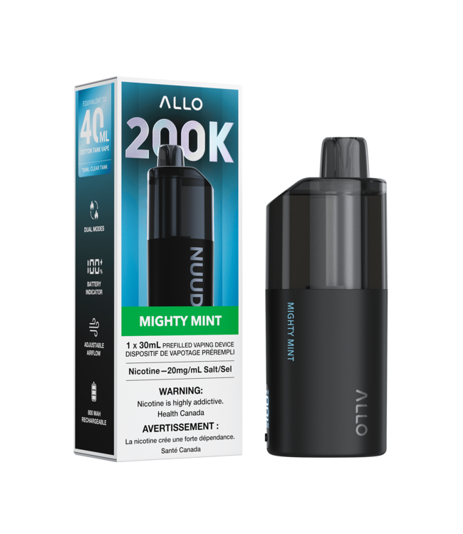 ALLO NUUD 200K Clear Tank Vape [AB]