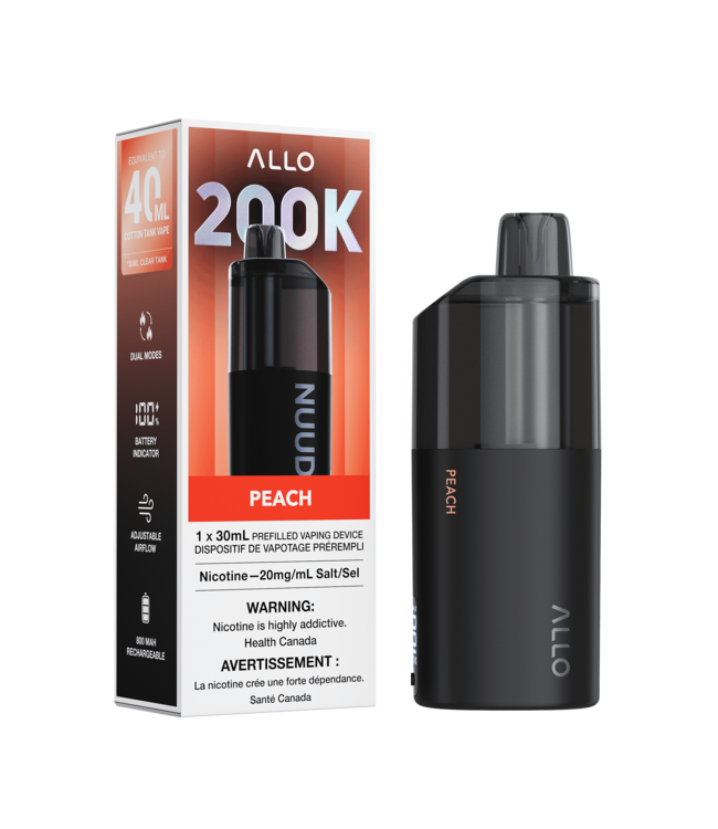 ALLO NUUD 200K Clear Tank Vape [AB]