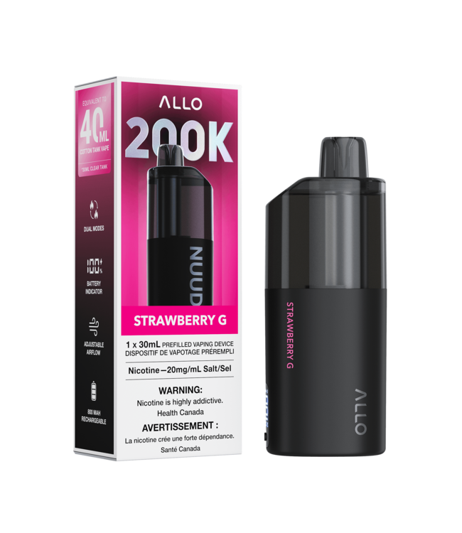 ALLO NUUD 200K Clear Tank Vape [AB]