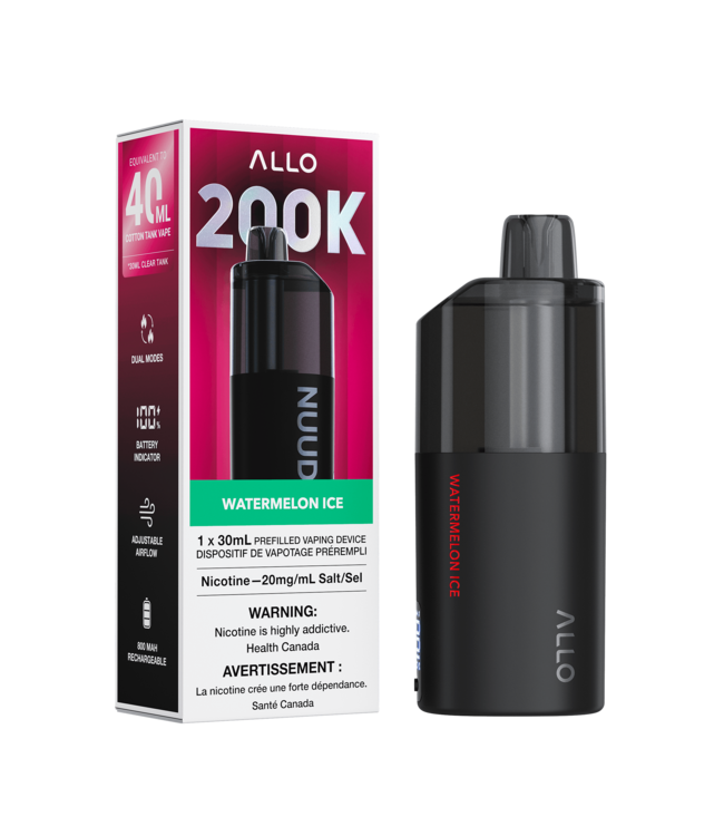 ALLO NUUD 200K Clear Tank Vape [AB]