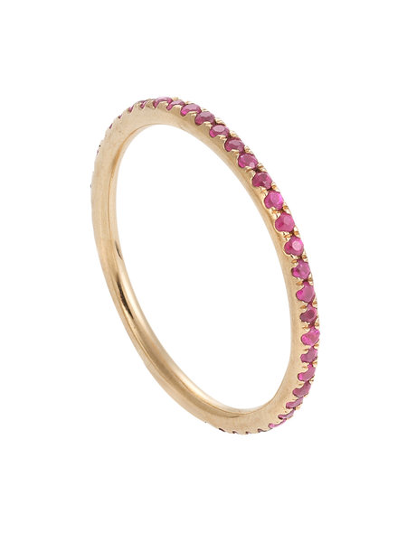 ILEANA MAKRI RUBY THREAD RING - SIZE 5