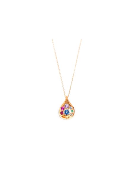 BRENT NEALE MEDIUM PETAL PENDANT NECKLACE