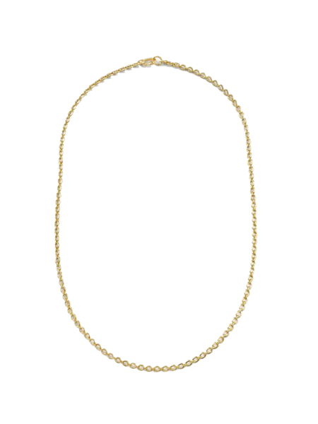 IRENE NEUWIRTH CLASSIC TINY OVAL LINK CHAIN NECKLACE