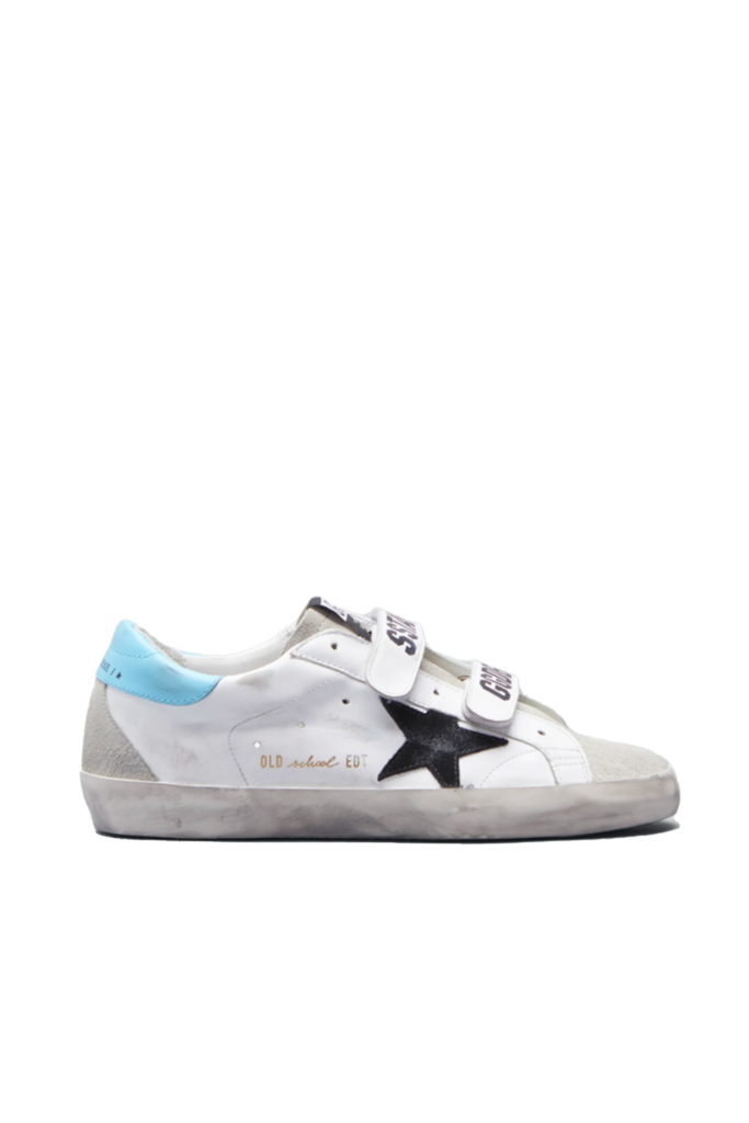 GOLDEN GOOSE VELCRO OLD SCHOOL SUEDE STAR AND SPUR