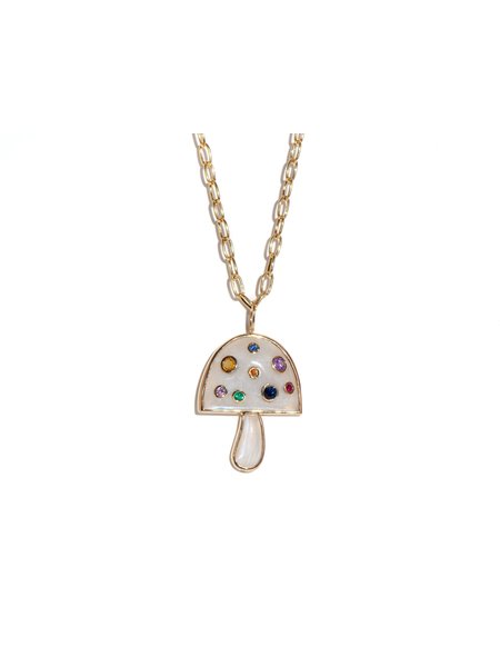 BRENT NEALE LARGE MAGIC MUSHROOM NECKLACE