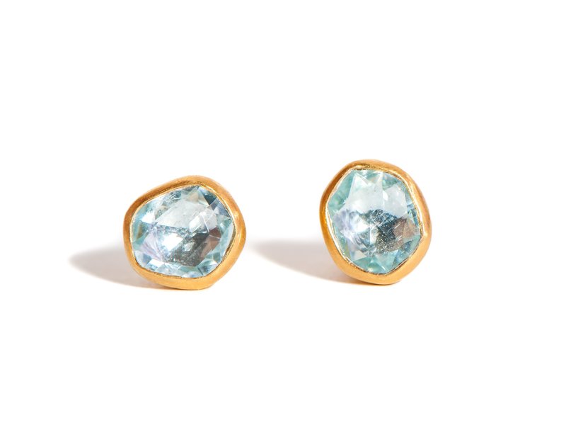 Buy Silver-Toned & Blue Earrings for Women by La Soula Online | Ajio.com